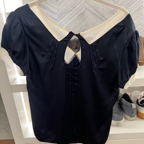 Marc Jacobs Black Silk Blouse - Picture 1 of 1